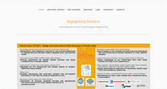 Desktop Screenshot of ingegneriasismica.org